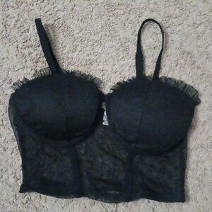 Black Mesh Lingerie/Tank